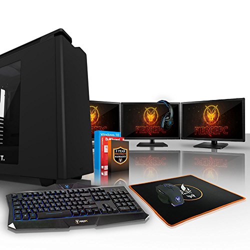 Fierce VIPER Spielcomputer - schnell AMD Ryzen 7 1800X 4GHz - 16GB 2133 MHz DDR4 RAM - NVIDIA GeForce GTX 1080 8GB - (405903)