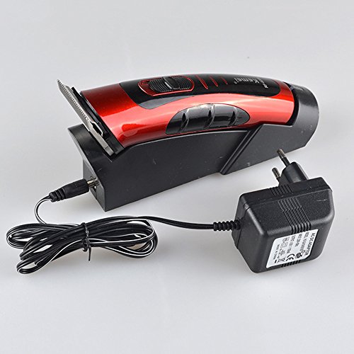 SPEED Haartrimmer Haarschneider Haarschneidemaschine Haar Rasierer mit Ladestation und 5 Aufsätzen KM-609A - 3