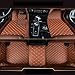Produktbild ALLYARD Für MX-5 2009-2017 (Brake Pedal Hanging) Autofußmatten XPE Leder Autoteppiche Schutzmatten rutschfest Set Volldeckung Auto-Fussmatten Anti-Rutsch-Teppich Braun