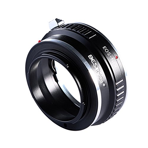 Beschoi Bague d adaptation objectif EOS-NEX en m  tal pour monter objectif Canon EOS vers bo  tier Sony Alpha Nex comme Sony NEX-3 NEX-5 NEX-5N NEX-7 NEX-7N NEX-C3 NEX-F3 Sony Cam  scope NEX-VG10 VG20 FS-100 FS-700 EOS EF