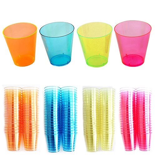 Preisvergleich Produktbild 160 Stück, Einweg Kunststoff Schnapsgläser 2 cl Fassungsvermögen, Transparent Klar PP Kunststoff, ideal für Pool Partys, Bar Szenen, Picknicks, Lebensmittel Service und Andere Anlässe