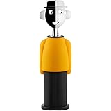 Alessi AM23 YB Cavatappi di Design, Resina termoplastica,zama cromata, Giallo