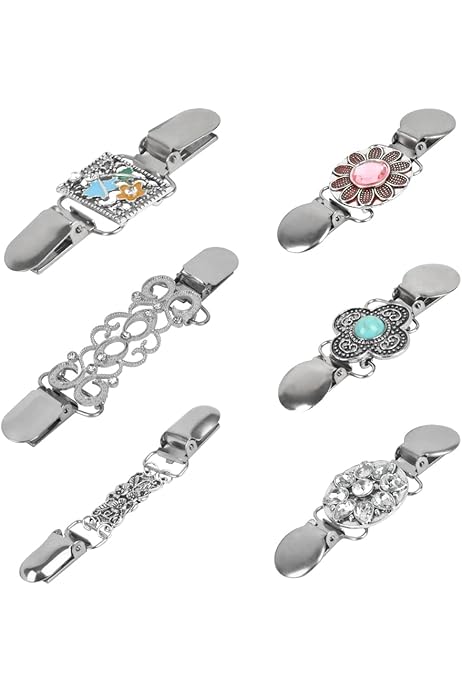 4 Pièces Cinch Clip, Attache Écharpe Et Gilet, Pinces à Cardigan