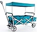 Produktbild IMLEX IM-4265 Bollerwagen Türkis mit Achsschenkellenkung und Sonnedach in NEUEN Design mit vielen tollen Features