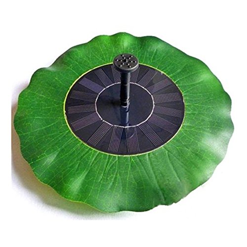 Preisvergleich Produktbild MCTECH Solarpumpe Teichpumpe Brunnen Lotusblatt Solarenergie Gartenbrunnen Garten Blätter Springbrunnen Wasserpumpe Zyklus Gartenpflanzen Bewässerung