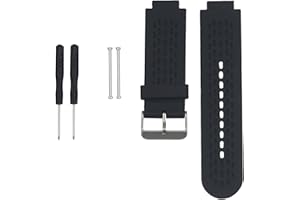 Huabao Bracelet Compatible avec Garmin Approach S2 S4,Ajustable Silicone Sport Band Remplacement Bracelet pour Garmin Approach S2 S4 Montre (Noir)