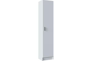Miroytengo Armario Auxiliar Alto Multiusos Cocina Despensa Lavanderia 1 Puerta 37x180 cm
