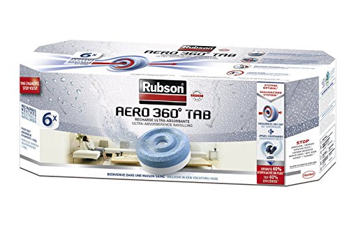 Rubson - Lote de recargas neutras Aero 360 (6 unidades, para deshumidificador)