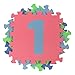 Charles Bentley Children's Kids Soft Eva Foam Number Interlocking Play Mats Activity Mats, Tumbler Mats