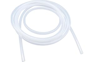 LAVMHAB Silikonschlauch 4mm ID x 8mm OD 5 Meter Länge, Lebensmitteltaugliche Schläuche Flexibler Schlauch Klar Wasser Luft Rohre für die Pumpe übertragen