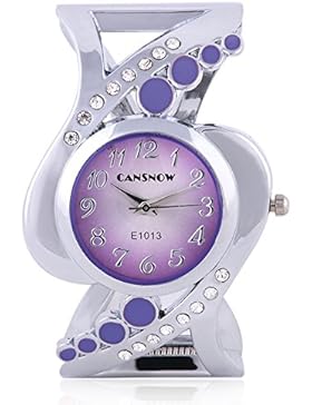 SSITG Damenuhr Armbanduhr Spangenuhr Strass Quarzuhr Analog Armreif Uhr gold silber Geschenk Gift Armbanduhr watch