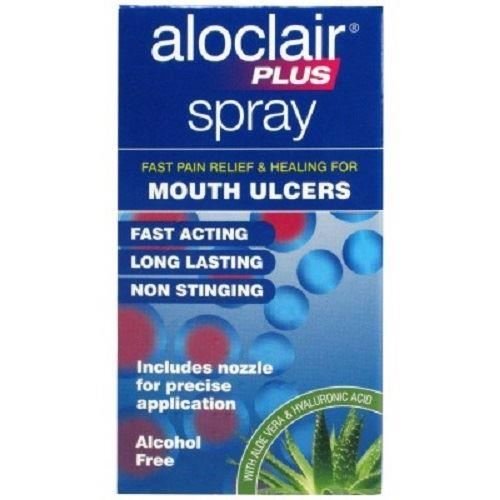 THREE PACKS of Aloclair Plus 15ml Spray Mouth Ulcer Treatment