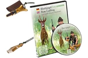 K & S Rottumtaler Wildlocker Großes Blattjagd Set Rehblatter, Spezial-Kitzfiep und DVD Blattjagd live