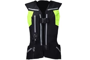 YXYECEIPENO Gilet Airbag Protettivo Riflettente Gilet Anticaduta Moto Motorcycle Tessuto in Tela 600D, Resistente all'Usura E Traspirante Lavabile (Nessuna Bombola di Gas CO2) Gilet airbag Moto