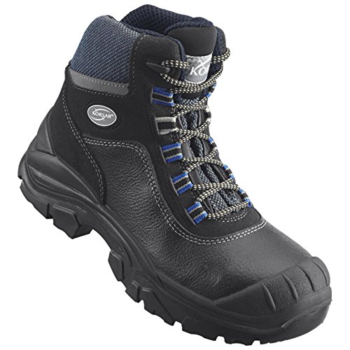 Sicherheitsschuh Stahlkappenschuh Swift Schnürstiefel S3 schwarz-blau - Größe 45