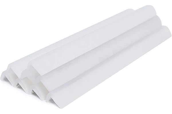 Protections de bord et d'angle, paquet de 0,8 pi * 8, protections d'angle en silicone de qualité alimentaire pour la protection des bébés (pure)