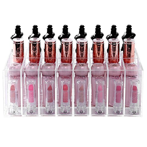 Moderne Klare Acryl 24 Slot Kosmetik Lipgloss Organizer Box/Bad & Make-up-Halter Rack - 2