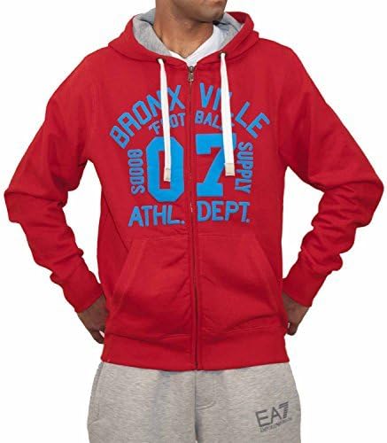 Bronxville OutfittersBronxville Mens Boys Unisex Star Zip Up Blue Red Hoodie Hip Hop Streetwear S, M, L, XL