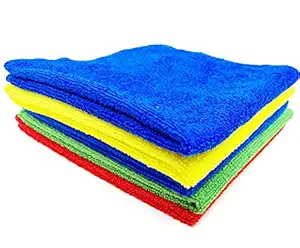 Trosskart Kitchen Cleaner Cloth,Microfiber Clothes,Cleaning Wipes for Laptop,Screen,tv,car,Bike ! Microfibre dusting Cotton Towel and Cloths,Bath Towels,dusters (Pack of 5)