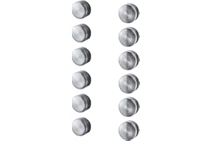 HACEKA IXI Schraubenabdeckung, 12 Stk., Edelstahl, gebürstet, 1129136