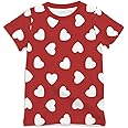 Ainuno Graphic Tees for Boys Girls Kids 7-14Y, Summer Short Sleeve T Shirt Cool 3D Print