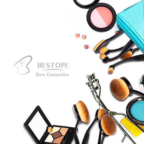 Pinselset BESTOPE Pinselset Makeup pinsel 10-tlgs Pinselset Schmink Pinsel Set Kosmetik in Ovalem Zahnbürstendesign Puderpinsel Foundation Bürste Lip Braue Pinsel Eyeliner - 6