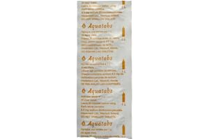 HYGIENE4LESS Water Purification 1 Tablet Treats 1-2L Safer Drinking Water x 50