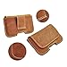 Produktbild Premium Echt Leder Gürteltasche Classic in Braun für HTC U11 Plus Handytasche Seitentasche Quertasche Ledertasche Trageclip Schutz Hülle Handy Tasche Holster Schutzhülle Schutz Gürtelschlaufe Schlaufe