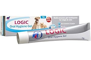 WILLIAM HUNTER EQUESTRIAN Logic Oral Hygeine Gel - For Cats & Dogs - Cleans Their Teeth By Attacking Bacteria & Plaque & Fights Bad Breath - Can Be Used Without Brushing - 70g Tube