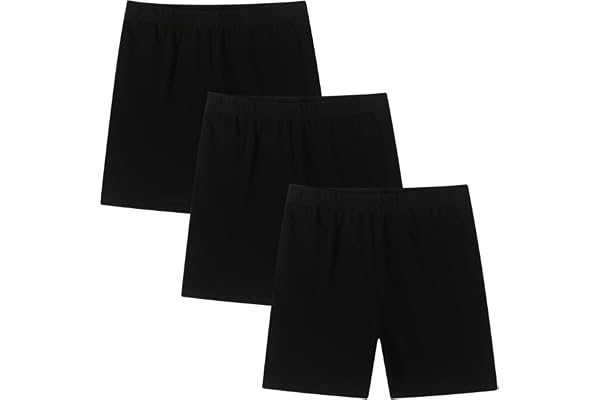 Moitiy cykelbyxor, flickor, sportbyxor flickor, korta leggings, byxor, barn, sport, shorts, bomull, sommarbyxor, 5–14 år, 3 p