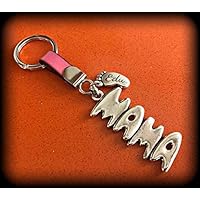 Llavero mama con pie/s personalizado/s. Regalo día de la madre
