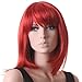 Songmics New Fashion Lady's Wig Female Straight Long 40 cm Red WFY139