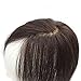 Remeehi 10" Real Human Hair Top Pieces Clip in Toppers for Thinning Hair Natural Black