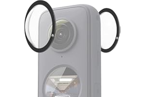 Vbestlife Podwójne osłony obiektywów do Insta360 One X2, osłony z dwoma obiektywami zapobiegają zadrapaniom wysoka przepuszczalność etui ochronne PC do Insta360 ONE X2