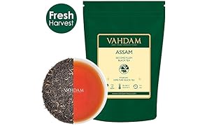 Foglie di t&egrave; nero Assam (200+ tazze), FORTE, MALTA E RICCO, t&egrave; sfuso, 100% puro non miscelato, foglia nera singola sfusa, t&egrave; caldo, t&egrave; freddo, t&egrave; Kombucha, foglia lunga foglia FTGFOP1, 454gr