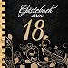 Produktbild Gästebuch: Zum 18. Geburtstag I Edles Cover in Schwarz & Gold I für 90 Gäste I für geschriebene Glückwünsche und die schönsten Fotos I Quadratisches ... I Softcover I Geschenkidee zur Volljährigkeit