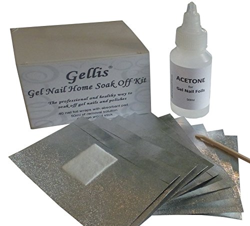 UV LED Gel Polish Home Soak Off Kit by Gellis - Removes CND Shellac, Blue Sky, CCO, Gellish, OPI
