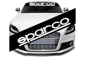 TDHLW Auto Anteriore lunotto Posteriore Parabrezza Adesivo Decalcomania Copertura Banner Decorazione Styling Materiale PVC Sparco Logo Adesivi per Decalcomanie Windows