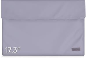 ARZOPA 17.3" Portable Monitor PU Leather Storage Bag, Waterproof Material, Bottom Layer Material, Soft Lining, With Strong Magnetic Closure, Can Be Rolled Up For Storage, Easy To Carry (Grey)