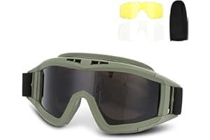 iFCOW Gafas antivaho, gafas tácticas para airsoft, paintball, esquí, antipolvo, antivaho, protección ocular