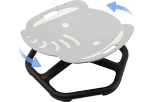 E-SOLEM Karussell Kinder Drehstuhl mit Griff und Selbstleuchtender Sitz Sensorischer Drehstuhl für Kinder Sensorisches Spielzeug für Autismus, Balance Drehhocker Trainiert Physische Koordination Gleichgewicht