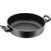 WMF PermaDur Excellent g&uuml;ve&ccedil; tavası 28 cm ind&uuml;ksiyon, y&uuml;ksek kenar, al&uuml;minyum kaplama, alev korumalı plastik sap