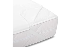 ‎ETÉREA HIMMLISCHE QUALITÄT etérea Molton Matratzenschoner 200x200 cm - wasserundurchlässige Matratzenauflage - Matratzenschutz Agnes - Auflage atmungsaktiv und der Größe 200 x 200 cm, Weiß