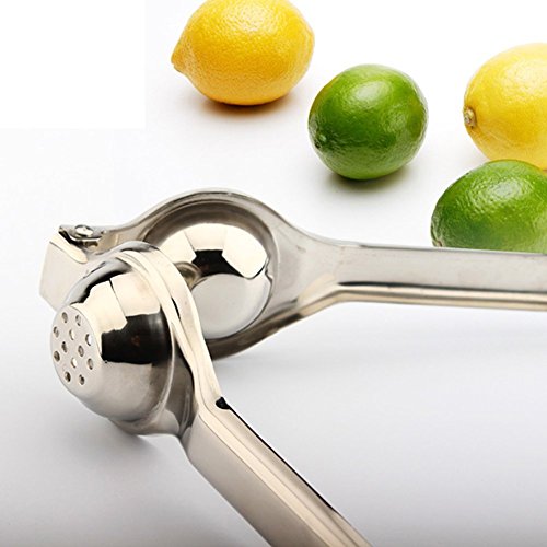Professionelle Edelstahl-Zitronenpresse Handzitruspresse Citrus Juice Press Silber (Small) - 3