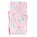 Produktbild Nancen LG G Stylo 2 / LG Stylus 2 / LG Stylus 2 Plus LS775 K520 (5,7 Zoll) Hülle Case Handyhülle Brieftasche Etui Lederhülle Schutzhülle Abdeckung Bookstyle Klappcase mit 2 Kartenslots 1 Wallet Tasche Handgelenk Seil Magnetverschluss Bracket-Funktion Full Silikon Weich Innenschale Gemaltes Muster [Pink Elefant]