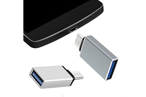 OKAYMOBILE USB-C zu USB OTG Adapter (2 Stück) passend für Samsung Galaxy S24 S23 S22 A55 A35 A25 A15 A14 A13 A12 A54 A34 A22 A21s A21A41 A11 FE 5G Plus Neo Pro Ultra, Buchse Typ C auf USB-A 3.1