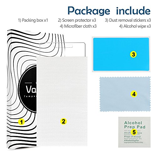  3Unidades Protector de pantalla Huawei P8 Lite Vanzon   Cristal Vidrio Templado Premium Para Huawei P8 Lite