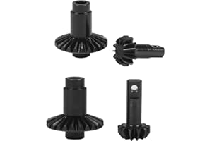 RCBOYZ Ensemble d'engrenages d'essieu Diff, Couronne dentée, essieu (2)/pignon, essieu (2) pour Voiture sur chenilles RC Bronco Defender 1/18 TRX-4M (12T/24T) Upgrade