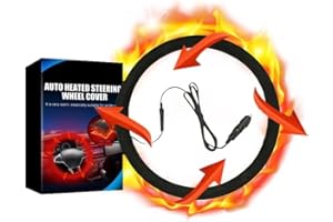 ‎JOYFAN JoyFan Lenkradhülle Auto Lenkradheizung beheiztes Lenkrad beheizt 12V Lenkradheizung Auto Lenkrad Wärmer Winter,Universal Größe M 14.5-15 Zoll, Dehnbar Autozubehör Dekoration Für Damen Herren