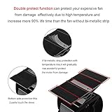 JKsmart Mini Stove Fan for Small Space on Log/Wood Burner/Stove/Fireplace,Eco Friendly Silent Small Fan（Black）